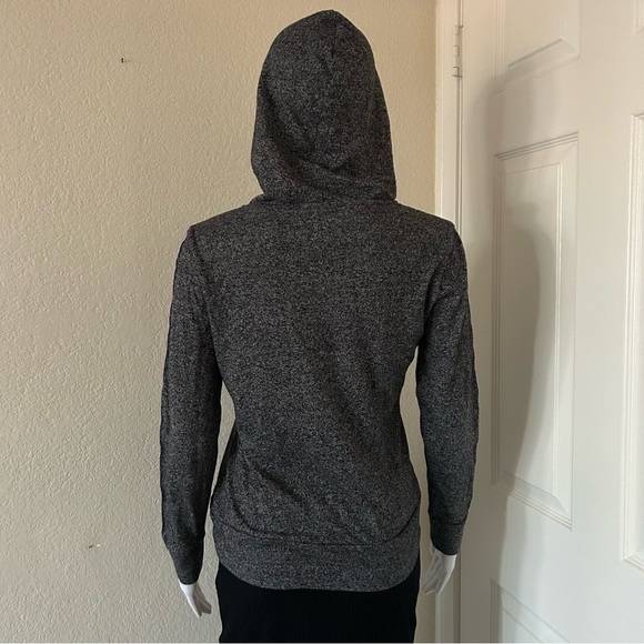 Joe Boxer Heather Grey/Black Pullover Hoodie with smiley face long Sleeves - S - Picture 5 of 10